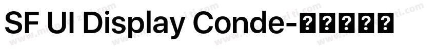 SF UI Display Conde字体转换